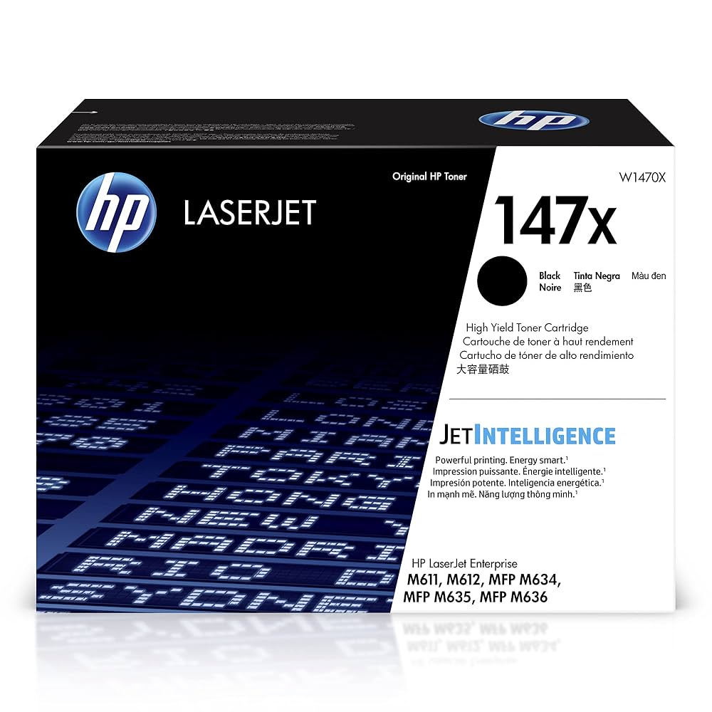 HP 147X High Yield Black Original LaserJet Toner Cartridge