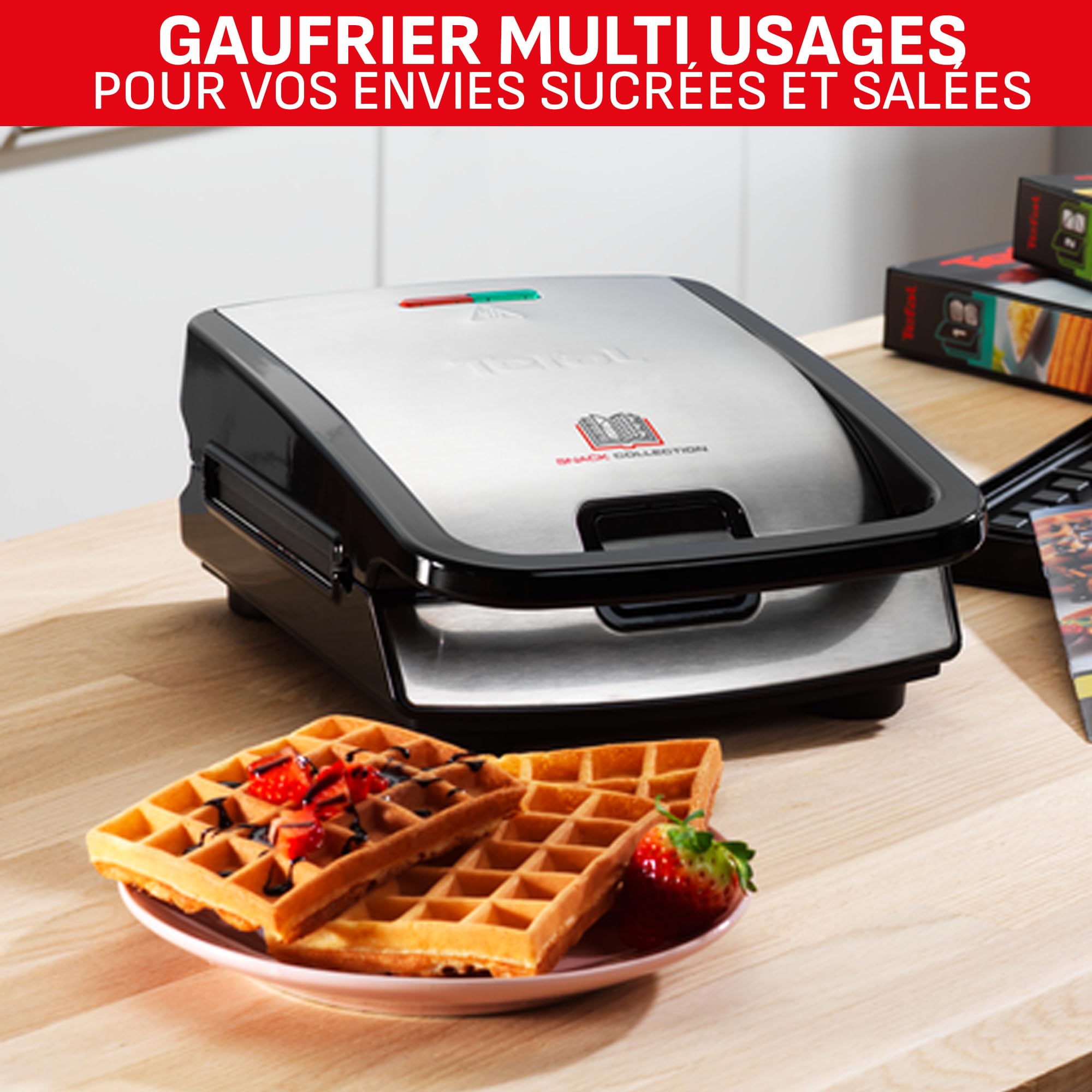 TEFAL MULTIFUNCTIONAL SANDWICH/WAFFLE MAKER SW853D12