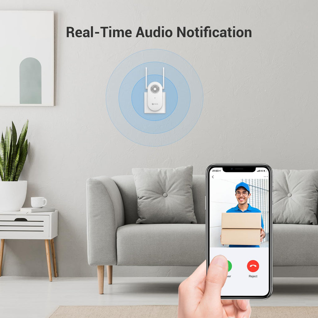 EZVIZ Smart Wi-Fi Chime - Compatible with HP3 Pro