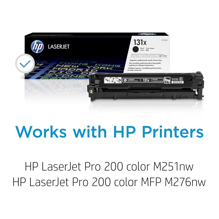 HP 131X High Yield Black Original LaserJet Toner Cartridge
