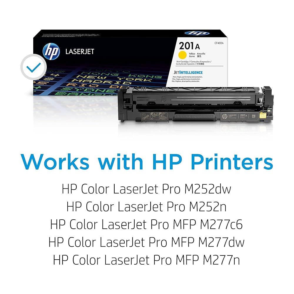HP 201A Yellow Original LaserJet Toner Cartridge (CF402A)
