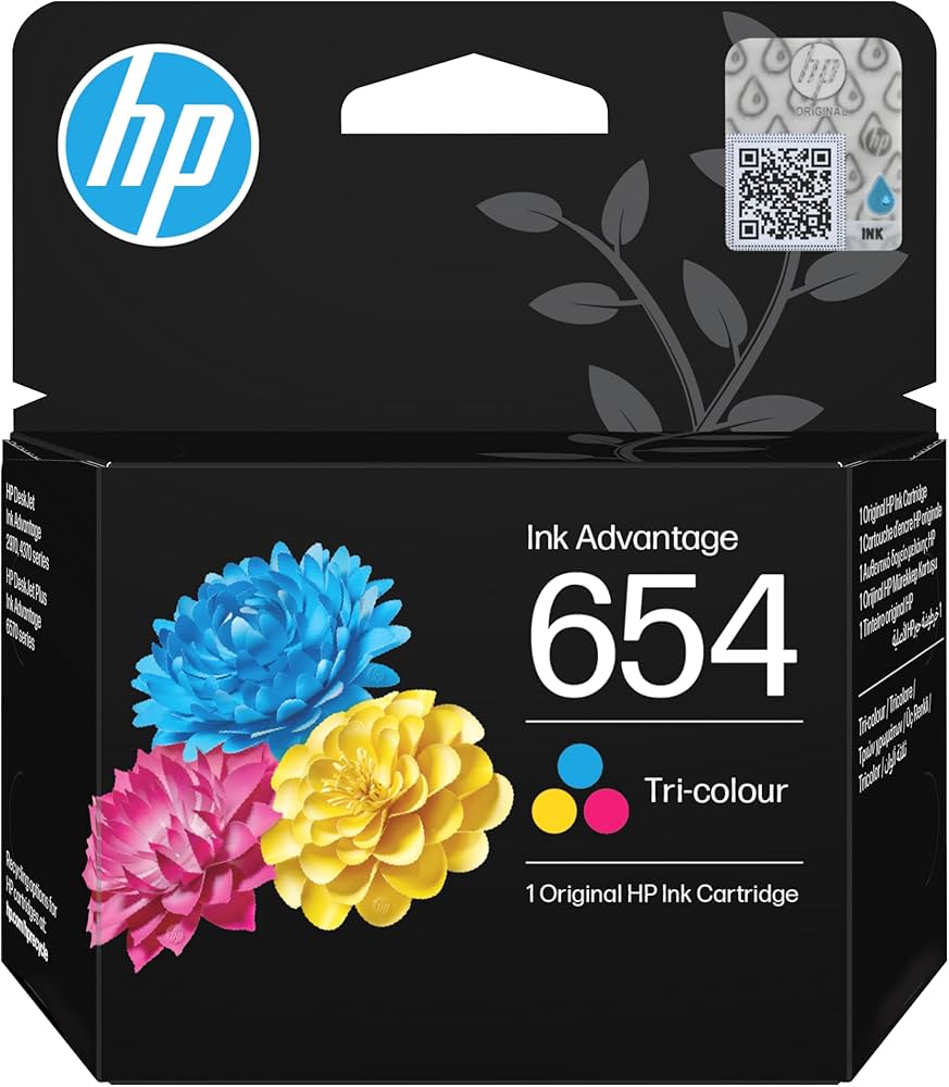 HP 654 Tri-color Original Ink Advantage Cartridge 7FP38UE