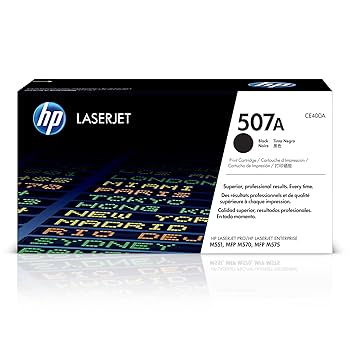 HP 507A Black LaserJet Toner Cartridge
