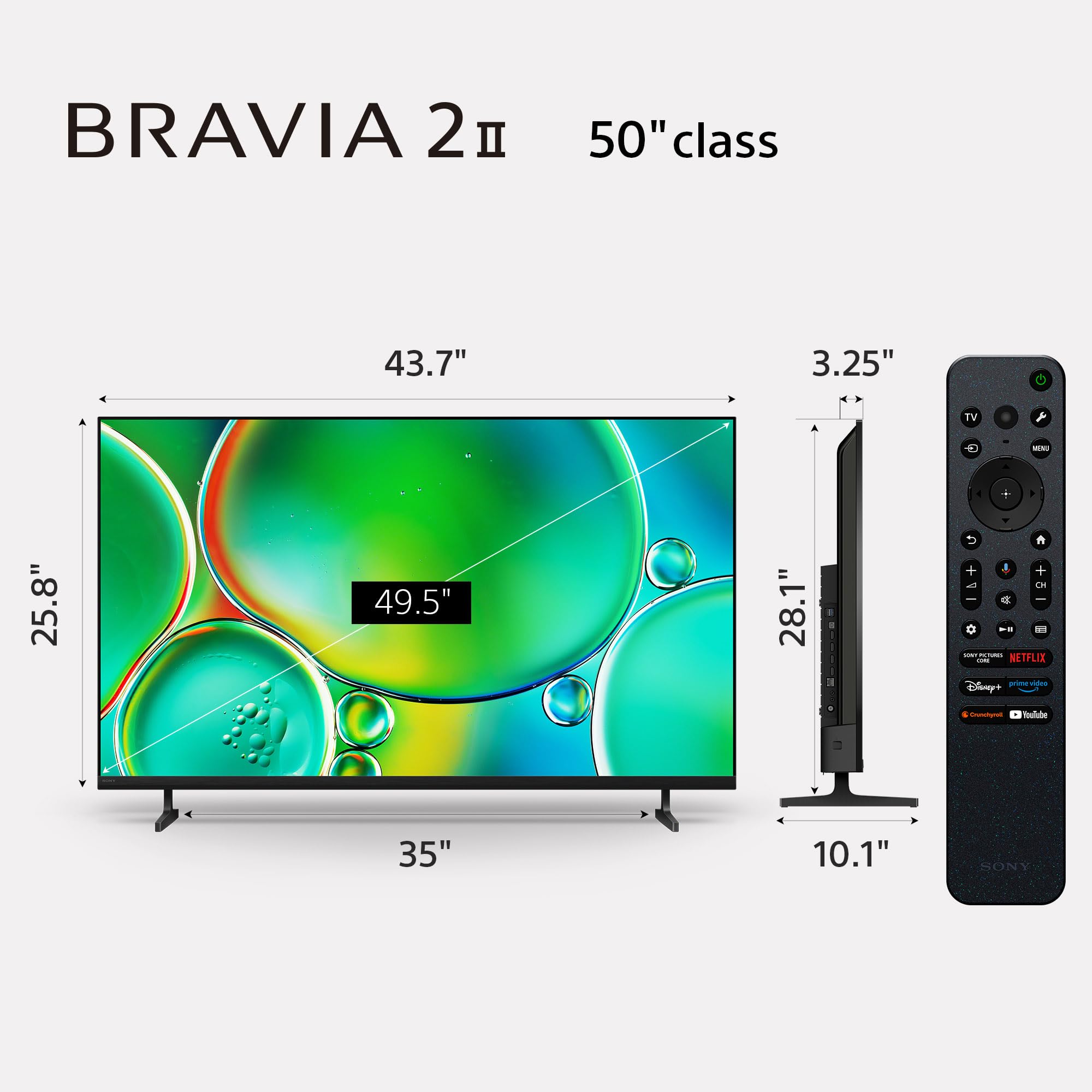 Sony BRAVIA 2 50 Inch 4K Ultra HD LED Smart TV K-50S20M2