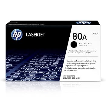 HP 80A Black LaserJet Toner Cartridge
