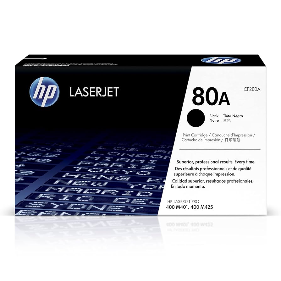 HP 80A Black LaserJet Toner Cartridge