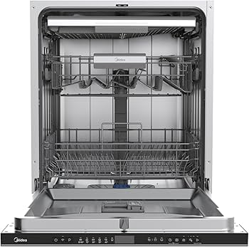 MIDEA BUILT IN DISHWASHER 14 PLATE SETTINGS WIFI WQP14W7703L(B)