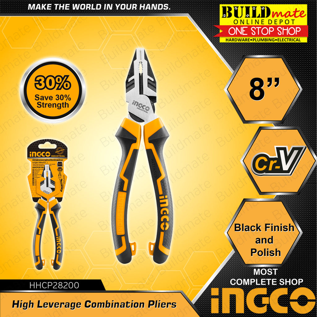 INGCO COMBINATION PLIERS HIGH LEVERAGE