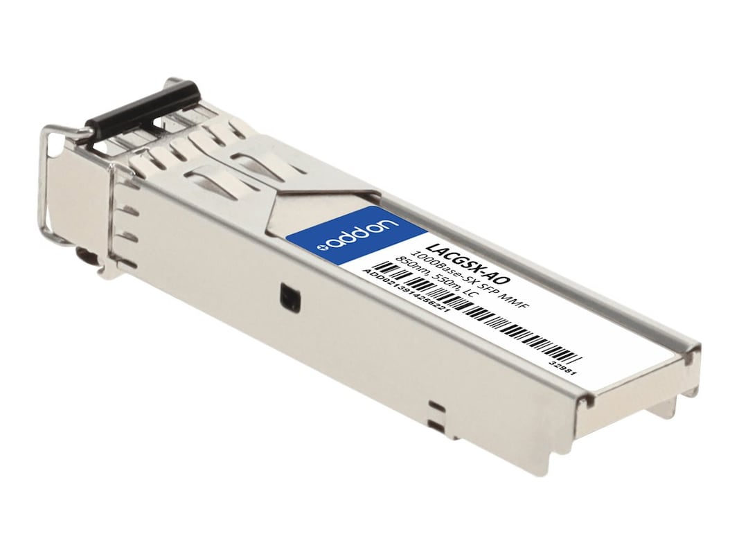 LINKSYS LACGSX COMPATIBLE TAA COMPLIANT 1000BASE-SX SFP TRANSCEIVER (MMF, 850NM, 550M, LC) LACGSX-AO