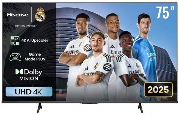 HISENSE 75" UHD TV 75A6Q