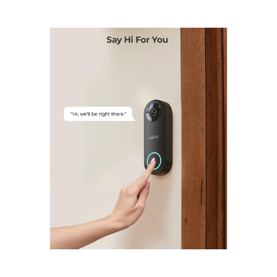 Reolink Smart 5MP 2K+ Wired PoE Video Doorbell with Chime