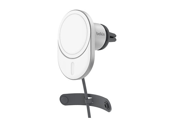 BELKIN BOOSTCHARGE PRO WIRELESS CHARGING CAR VENT MOUNT WITH MAGNETIC QI2 15W, WITH 20W USB-C PD 3 WIC008BTGR-V2