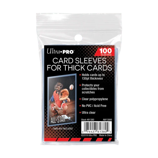 Ultra Pro Card Sleeves for Thick Cards (100ct)