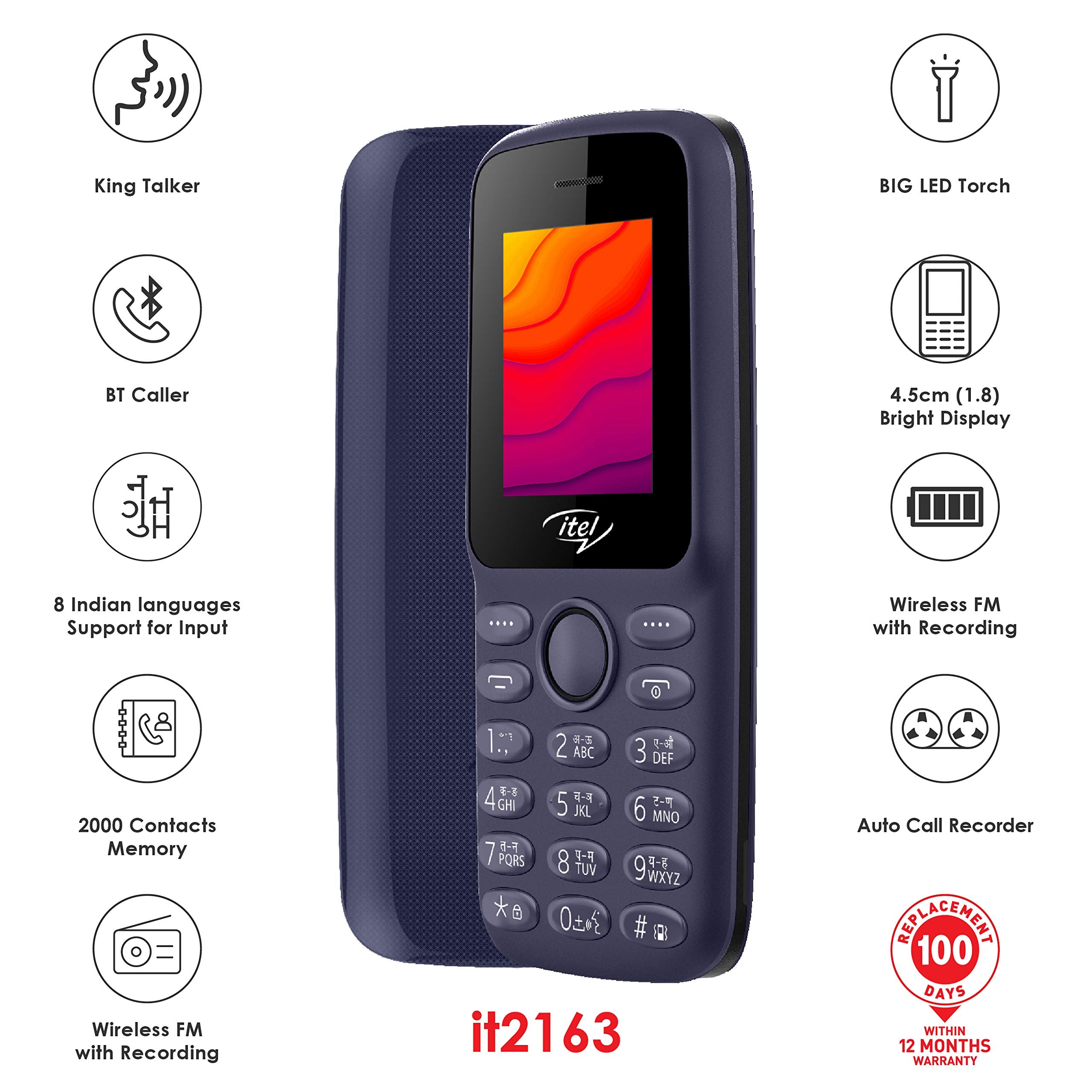 ITEL IT2163 (DEEP BLUE) IT2163BL