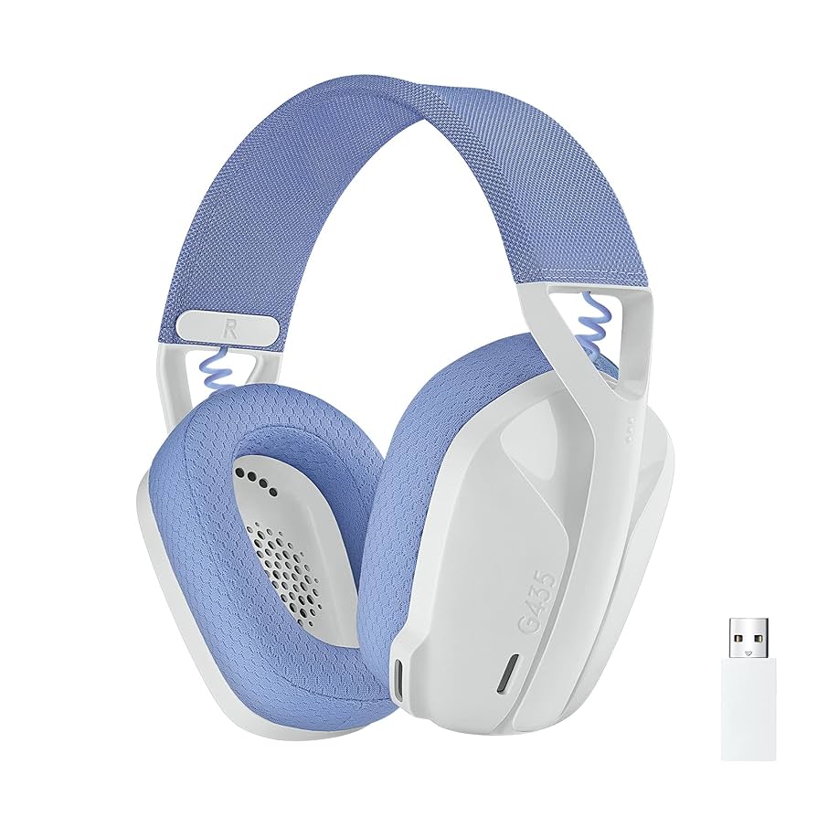 Logitech G435 LIGHTSPEED Wireless Gaming Headset - White
