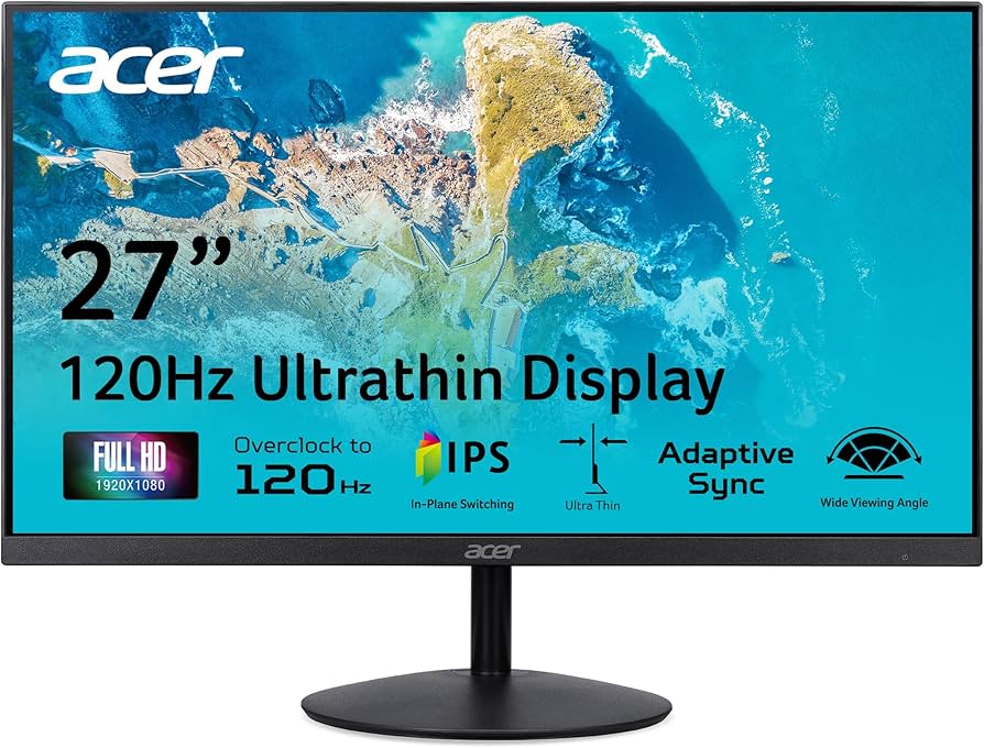 ACER 27inch, ZeroFrame Pro 120Hz FHD 250nits VGA/HDMI/DP UK Black UM.HV0EE.G01