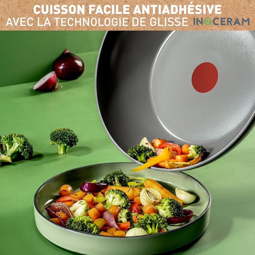 TEFAL RENEW CERAMIC FRYING POELE WOK PAN C4251913 RENPW28