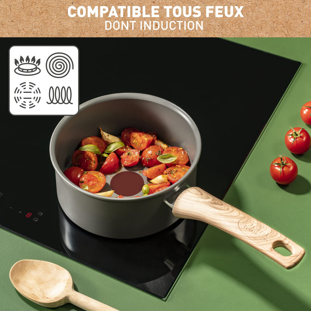 TEFAL RENEW CERAMIC SAUCE PAN 20CM C4253013 RENCA20