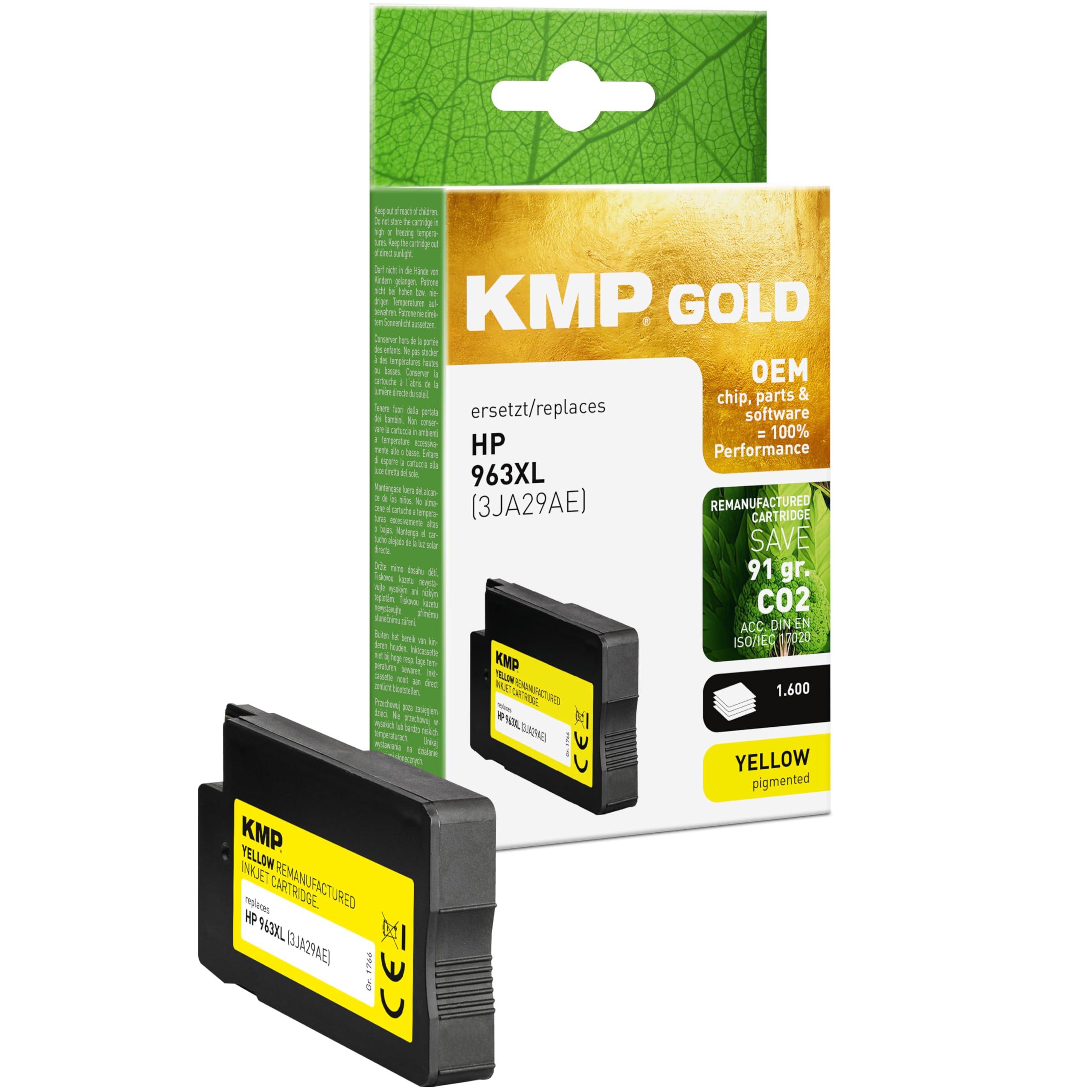 HP 963XL High Yield Yellow Original Ink Cartridge