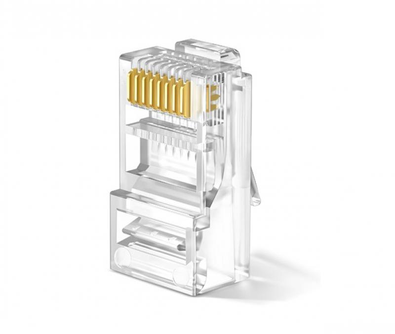 Hikvision RJ45 Plug for Cat6, Cat 6A Gold-Plated DS-1M6AUA DS-1M6AUA