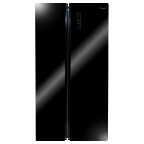 MIDEA SBS REFRIGERATOR 510L FRONT BLACK GLASS FINISH (HC-689WEN) MDRS710FGF22
