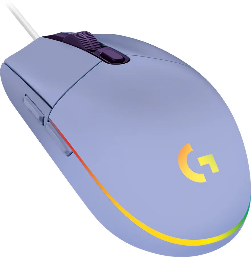 Logitech G102 LIGHTSYNC RGB 6 Button Gaming Mouse - Lilac