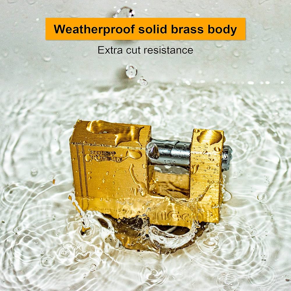 INGCO PADLOCK HEAVY DUTY BRASS BLOCK