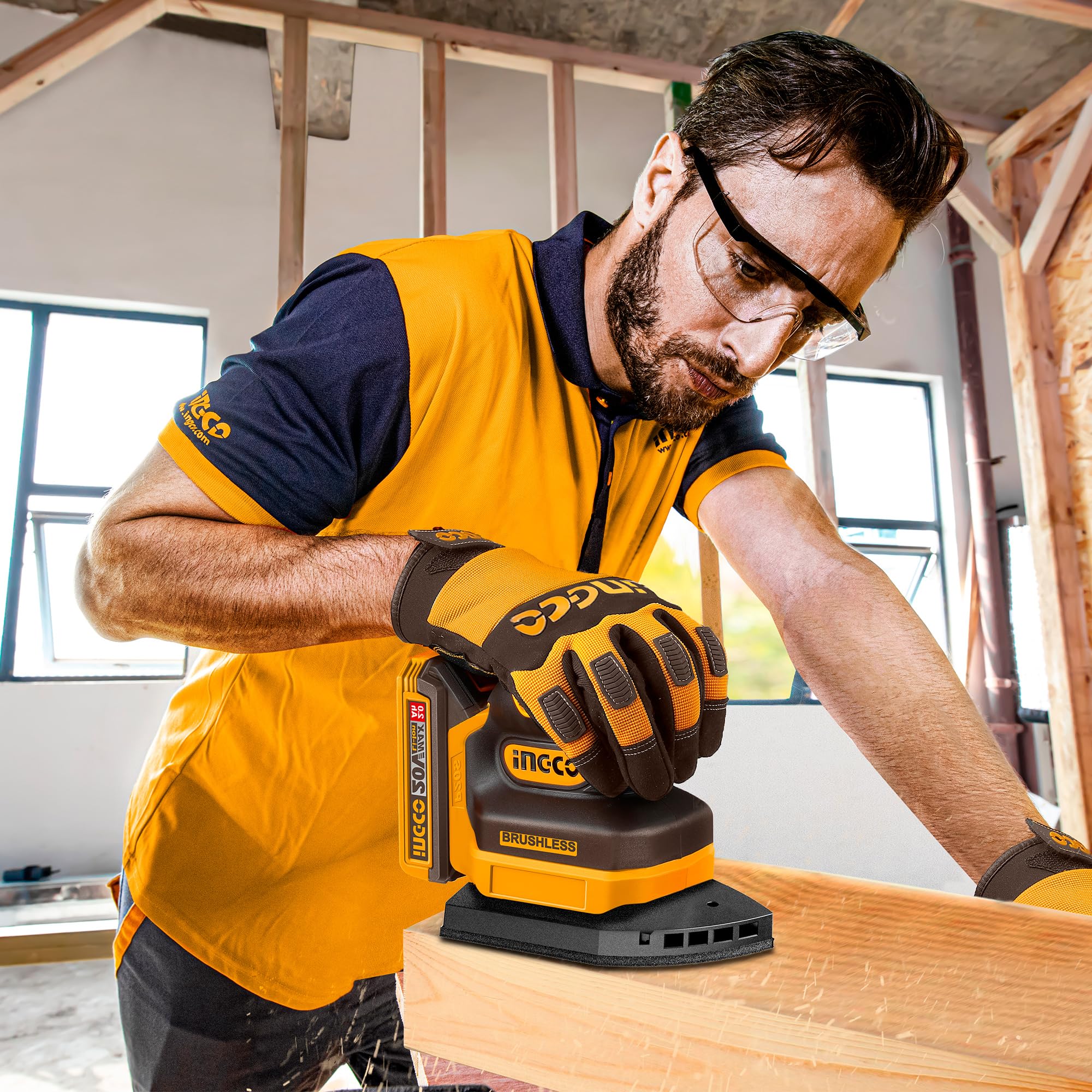 INGCO CORDLESS PALM SANDER CPSLI2024