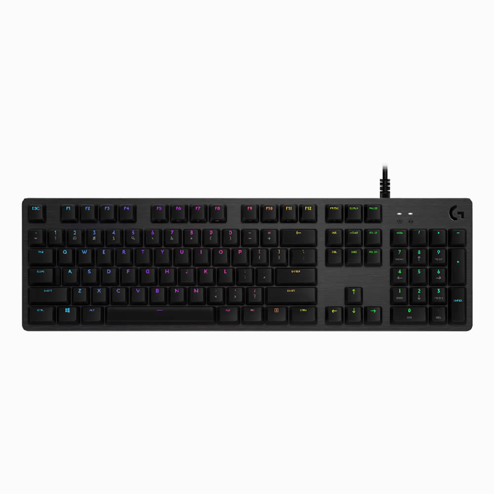 Logitech G512 US INT'L RGB Mechanical Gaming Keyboard - GX Blue (Clicky) - USB