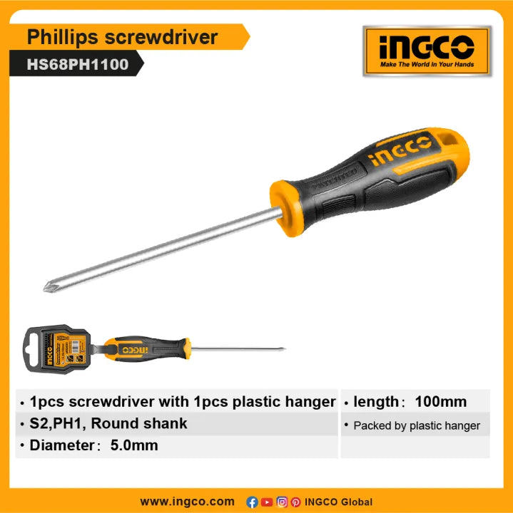 INGCO SCREWDRIVER PHILIPS