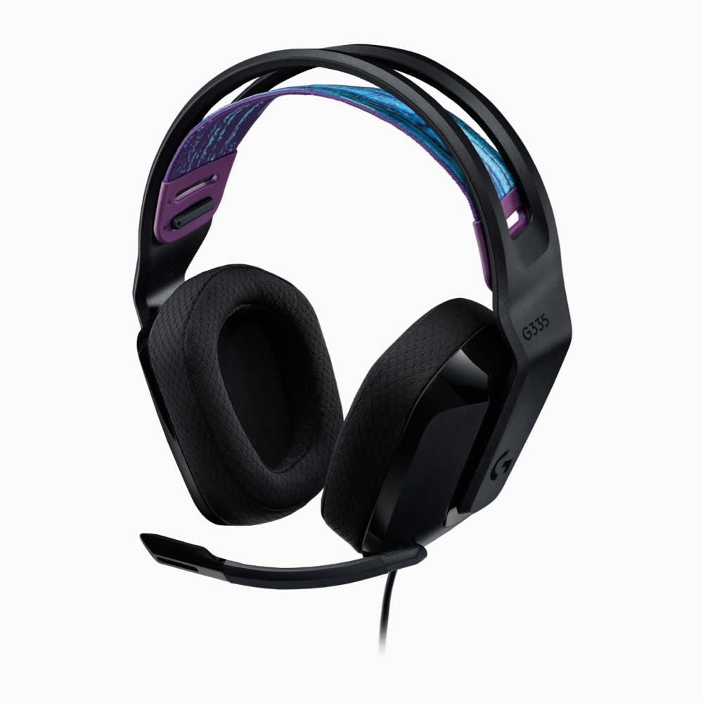 Logitech G335 Wired Gaming Headset - 3.5 mm Audio Jack - Black