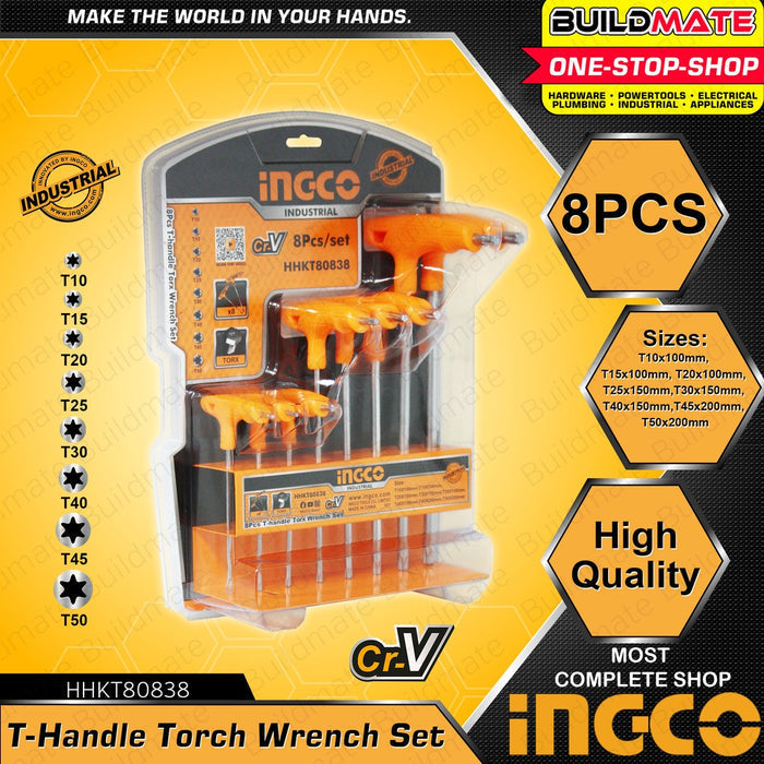 INGCO T-HANDLE TORX SET OF 8 PCS