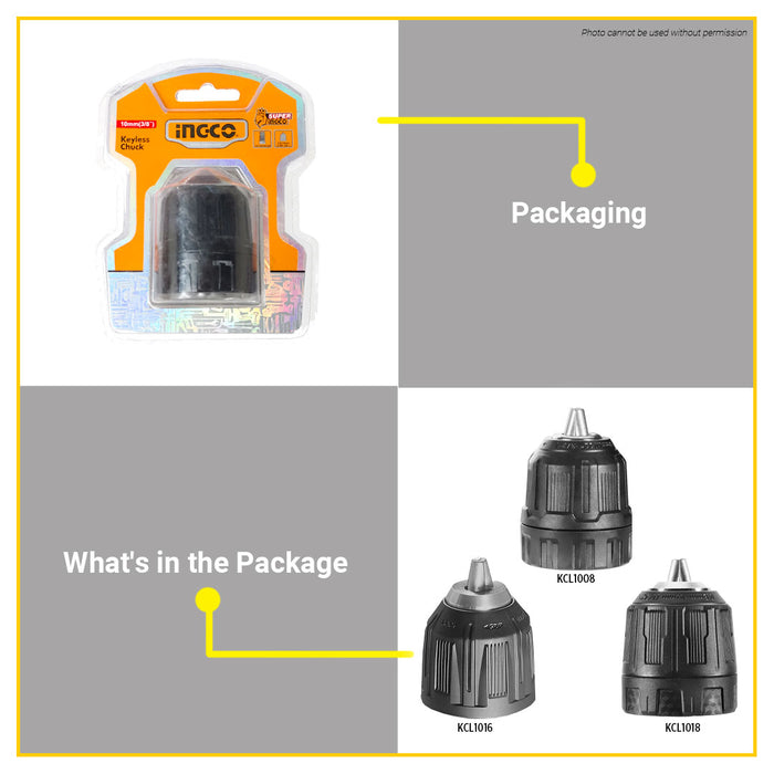 INGCO KEYLESS CHUCK