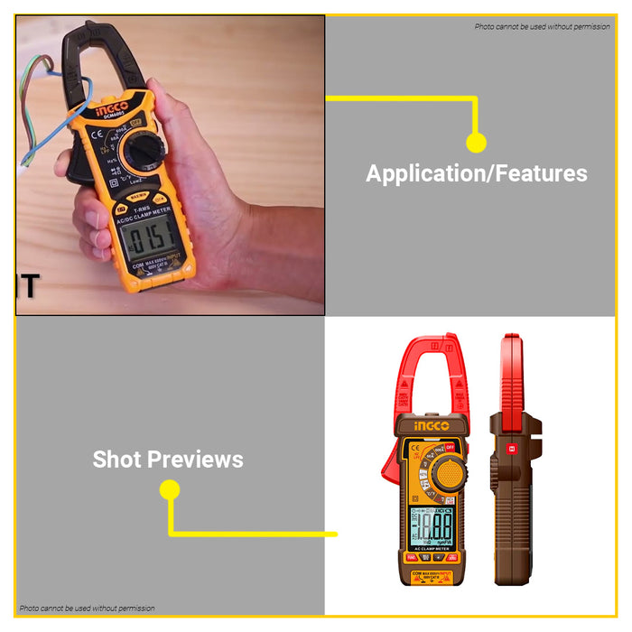INGCO DC/AC CLAMP METER