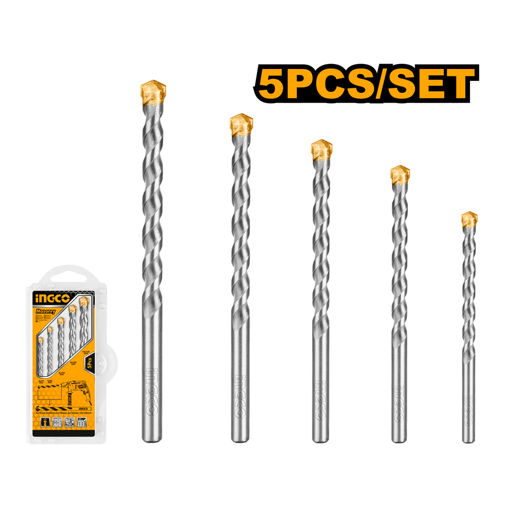 INGCO DRILL BIT MASONSRY  5 PCS