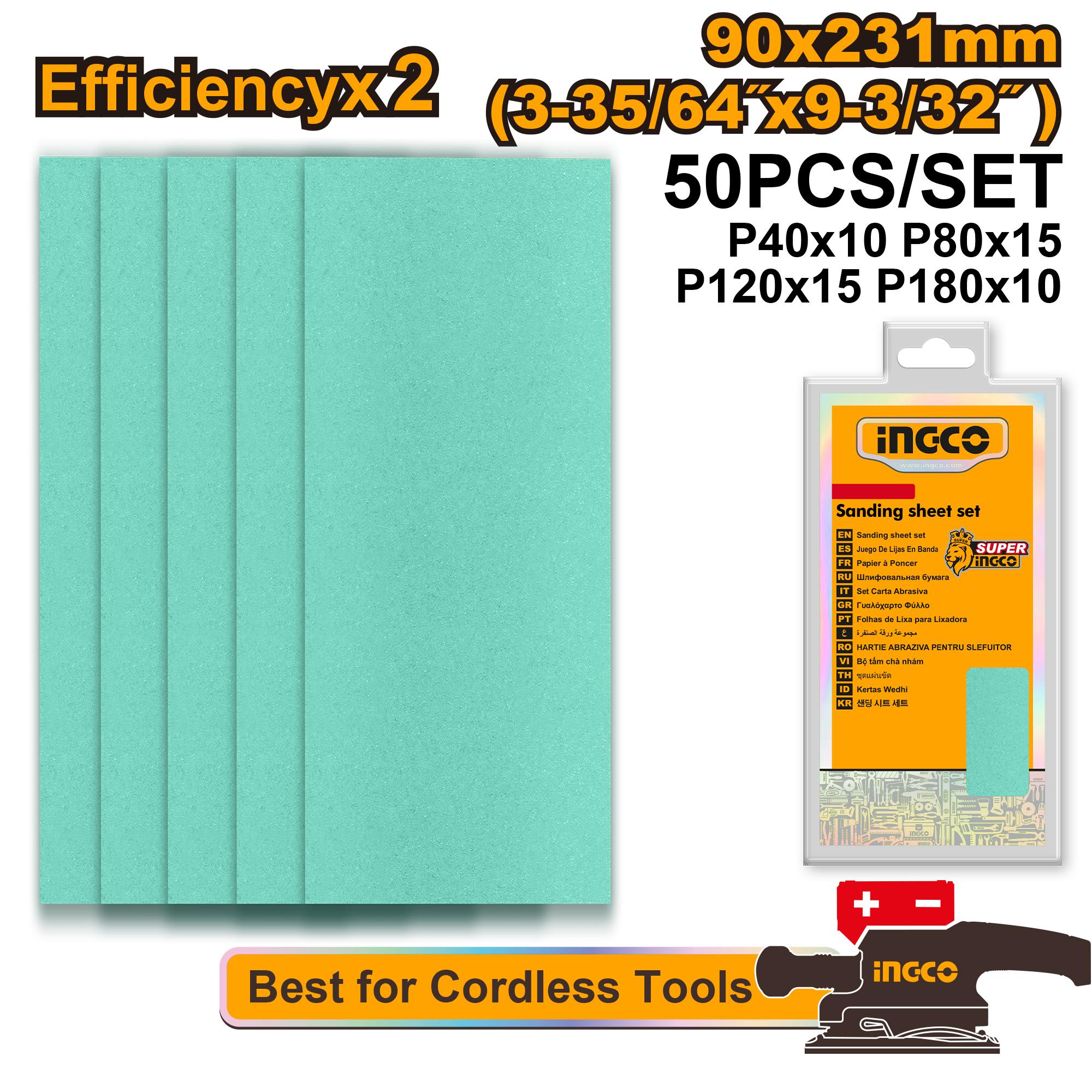 INGCO SANDING SHEET SET AKFS0902311