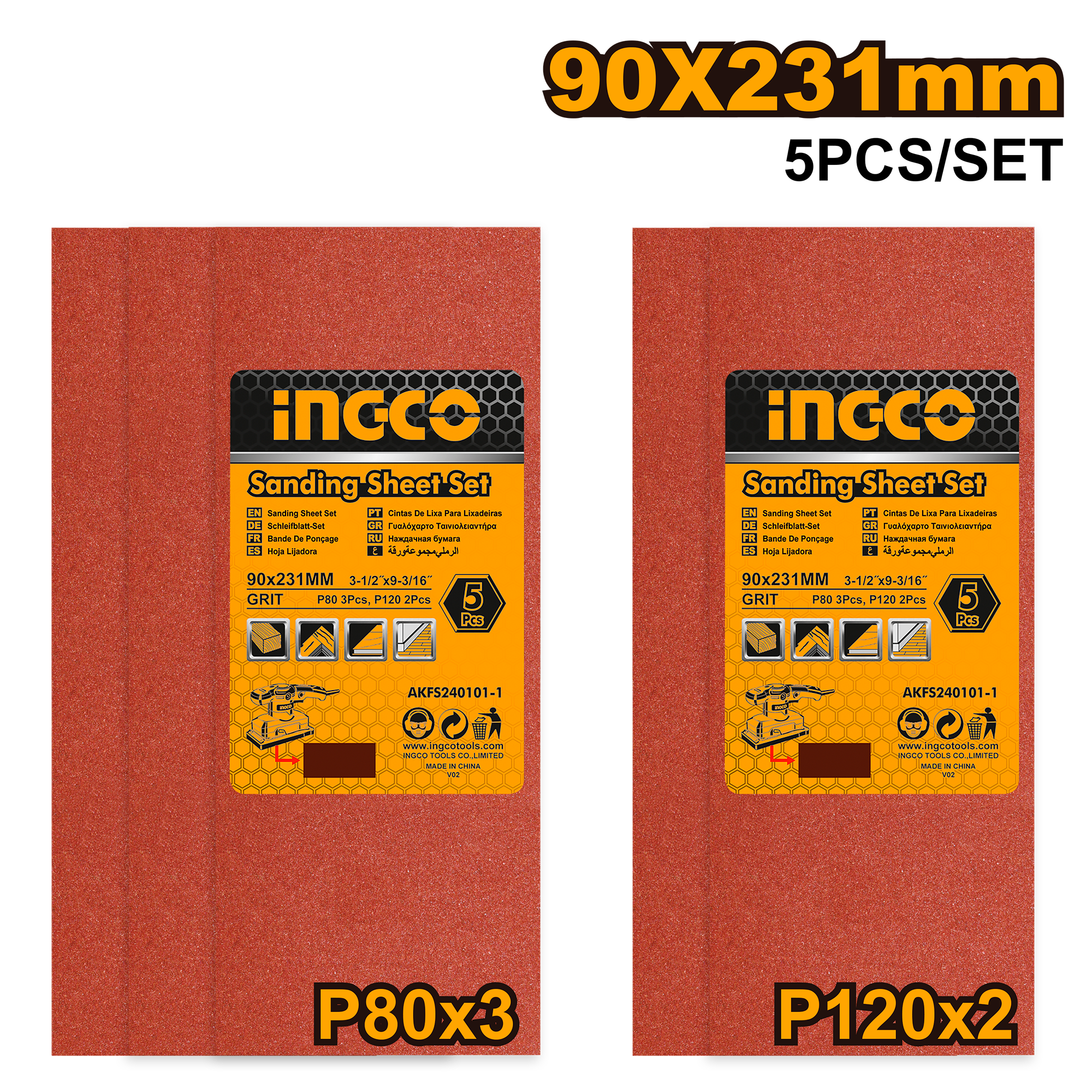INGCO SANDING SHEET SET