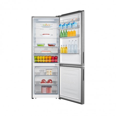 HISENSE REFRIGERATOR BOTTOM MOUNTED NO FROST ENERGY CLASS E 493 L  INOX