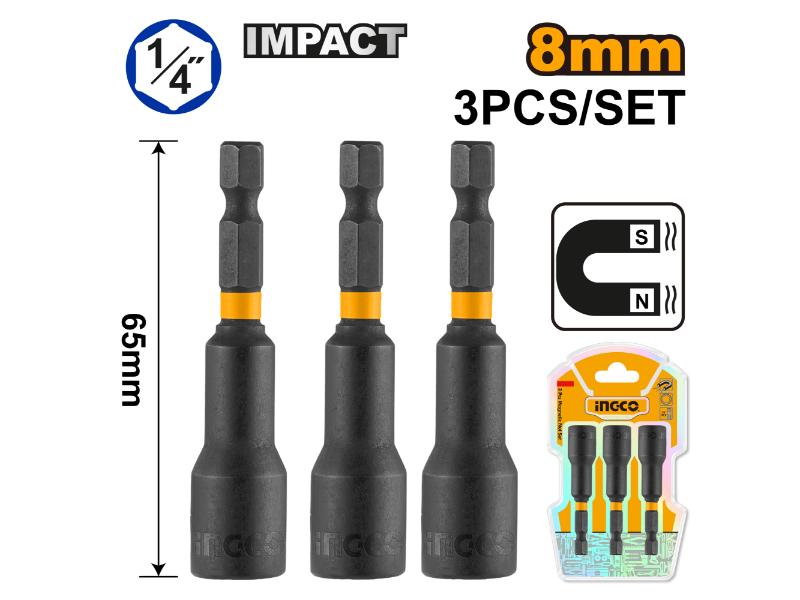 INGCO MAGNETIC NUT SET