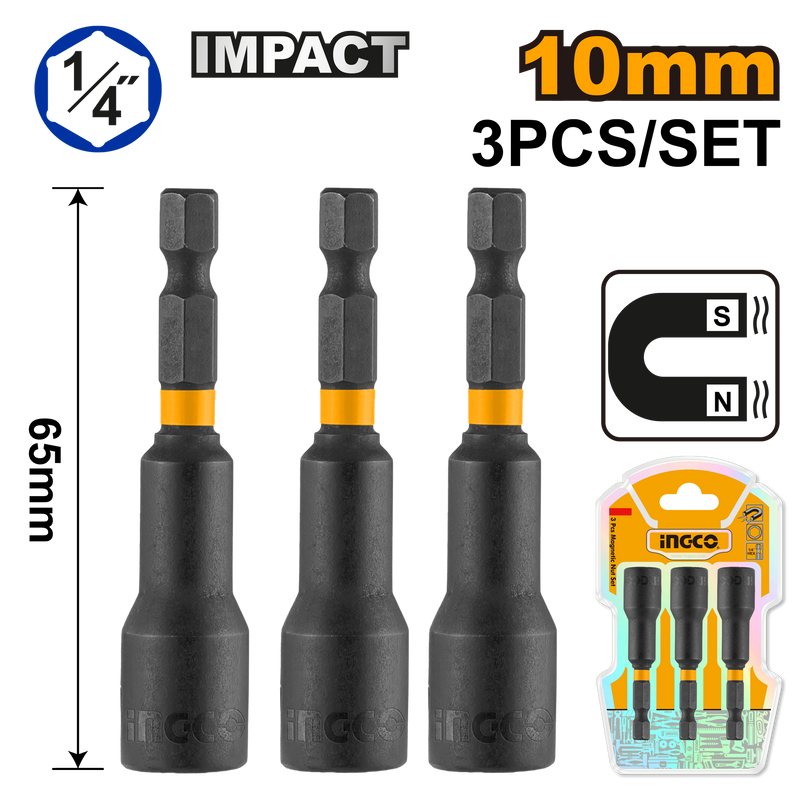 INGCO MAGNETIC NUT SET