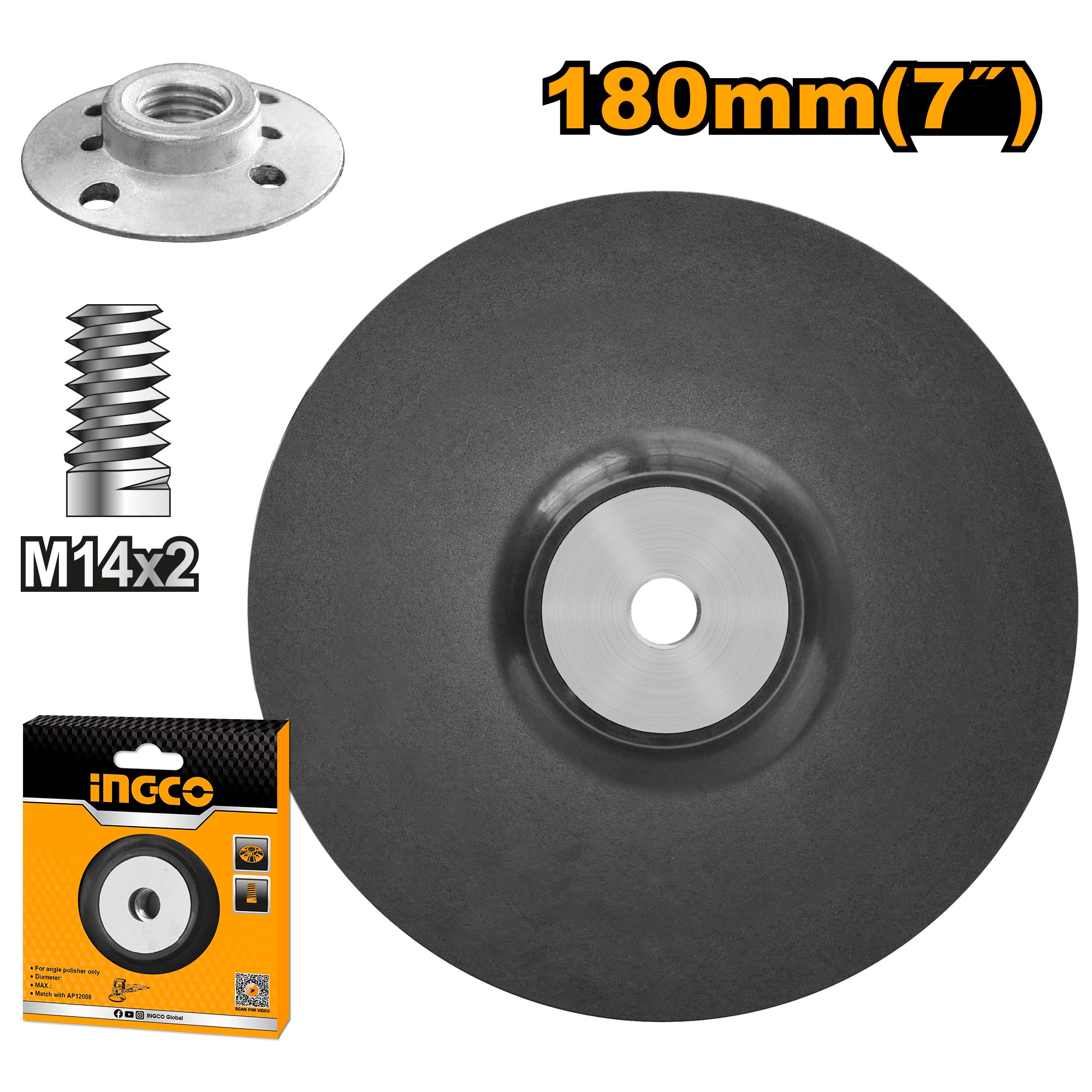 INGCO POLISHING PAD WITH FLANGE APP0111801