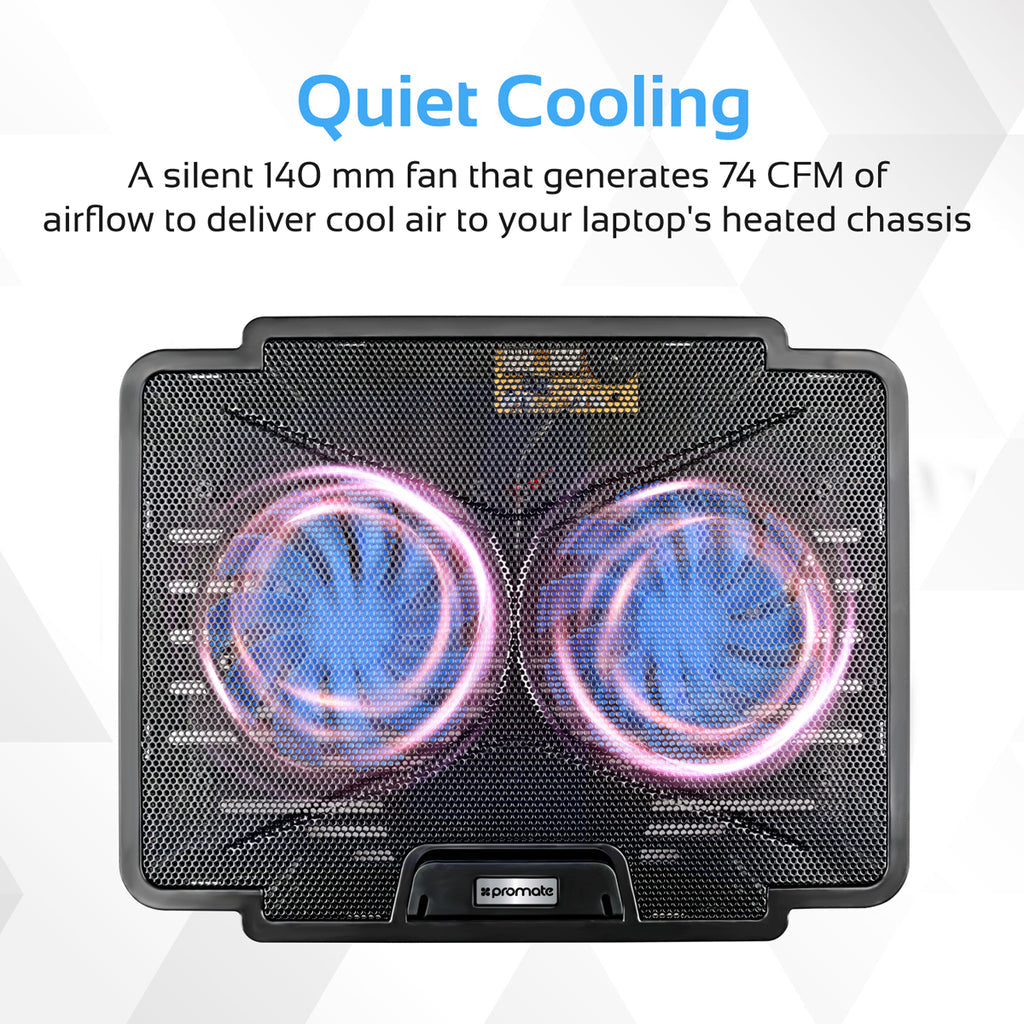 Promate Cooling Pad (AIRBASE-1.BLACK) PRO-COOLING PAD-AIRBASE-1.BLACK