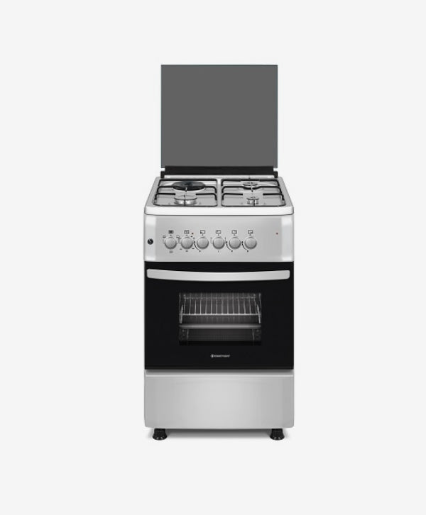 WESTPOINT COOKER, 3 GAS, ELECTRIC OVEN, AUTO IGNITION, INOX