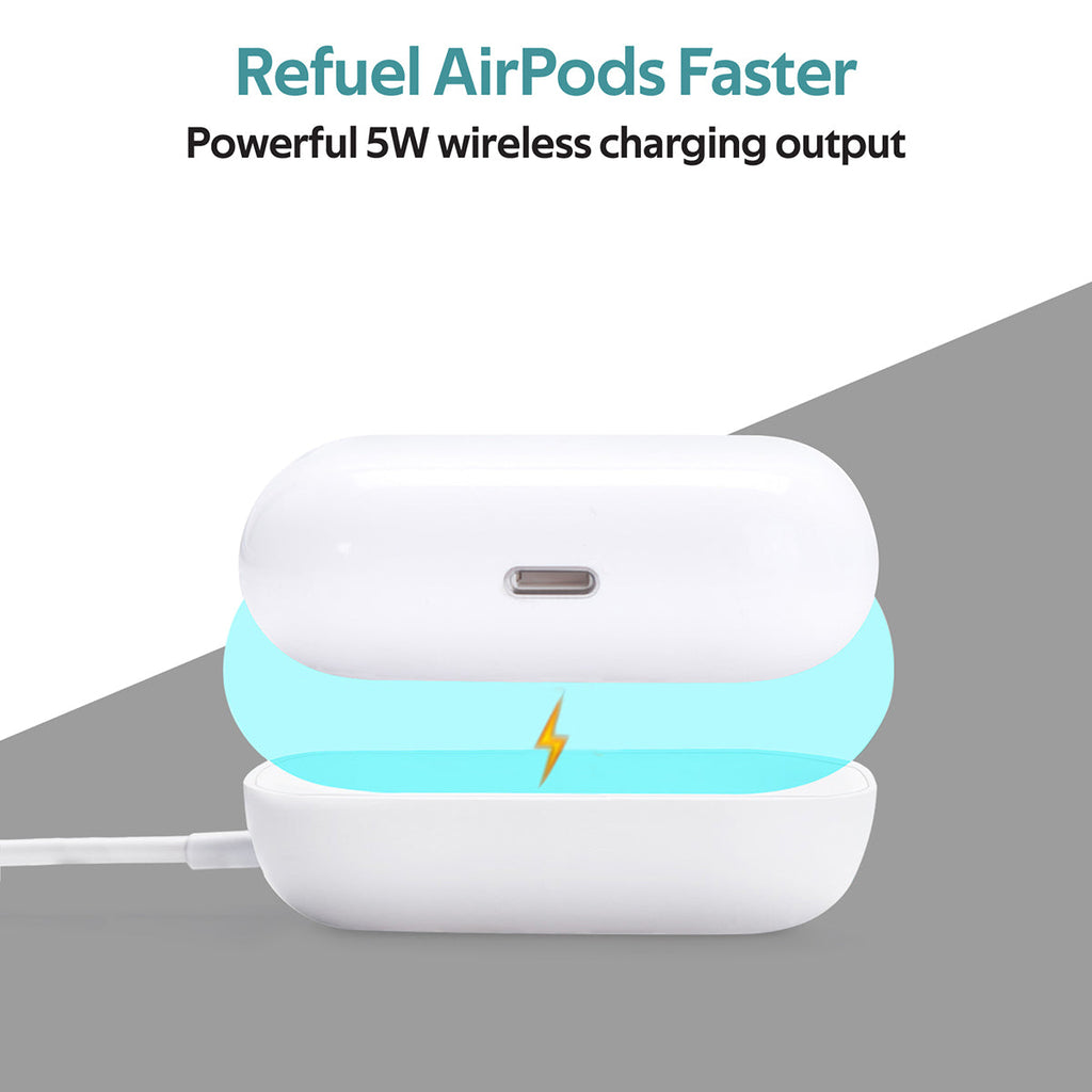 Promate Wireless Charger for Apple AirPods (AURAPOD-1.WHITE) PRO-AP-CH-AURAPOD-1.WHITE
