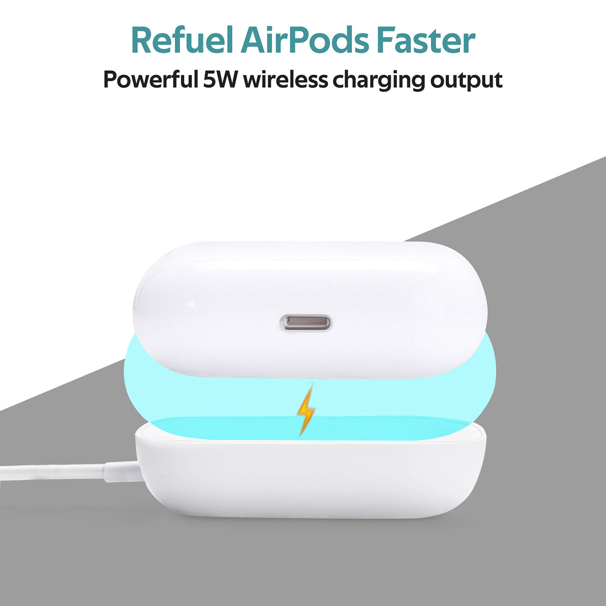 Promate Wireless Charger for Apple AirPods (AURAPOD-1.WHITE) PRO-AP-CH-AURAPOD-1.WHITE