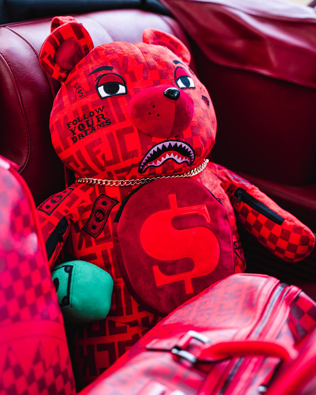VENI VIDI VICI MONEYBEAR TEDDYBEAR BACKPACK