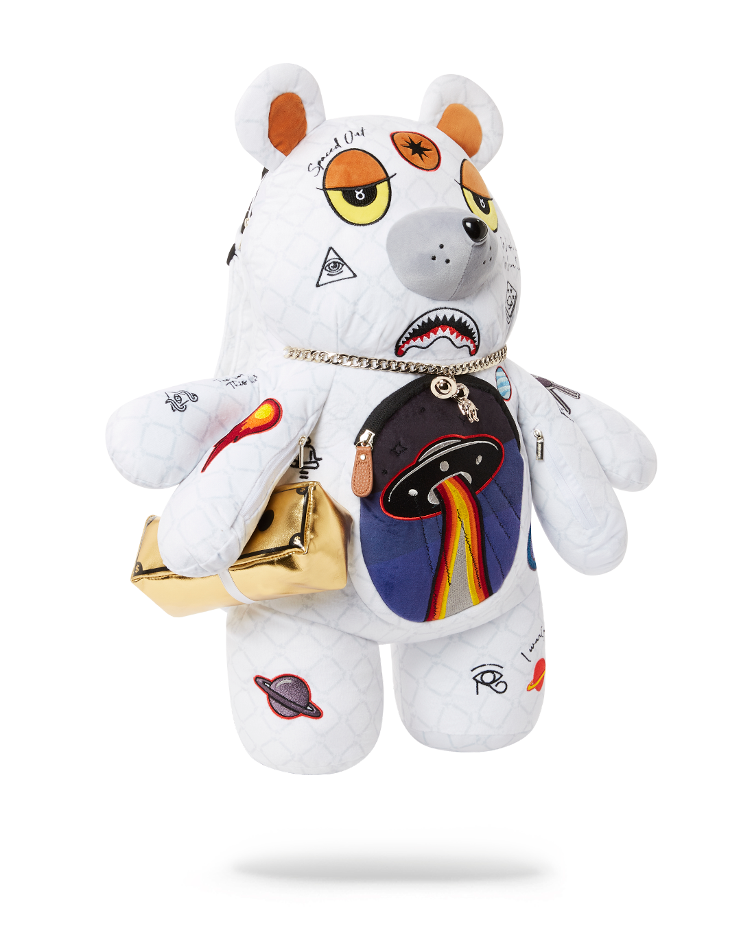 UFO SPACED OUT MONEYBEAR TEDDYBEAR BACKPACK