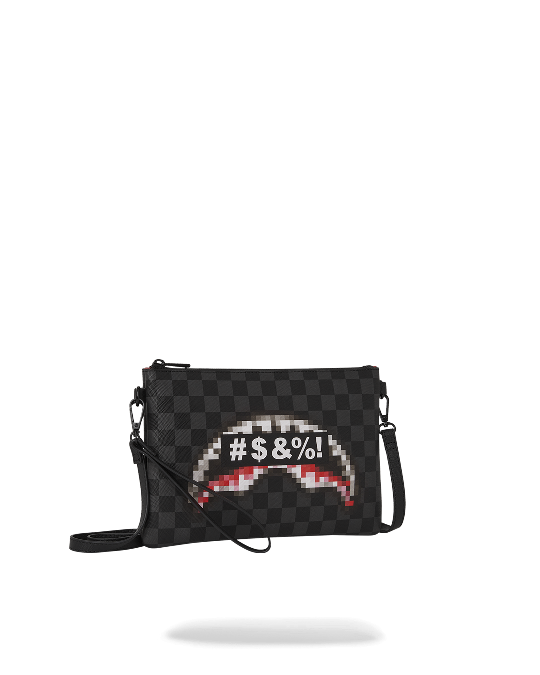 'WHAT THE BEEP' SHARK CROSSOVER CLUTCH