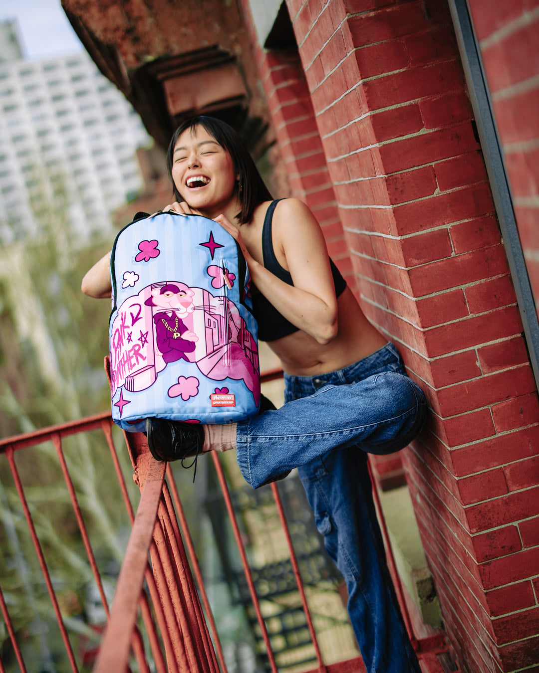 PINK PANTHER CITY STREETS DLXSR BACKPACK