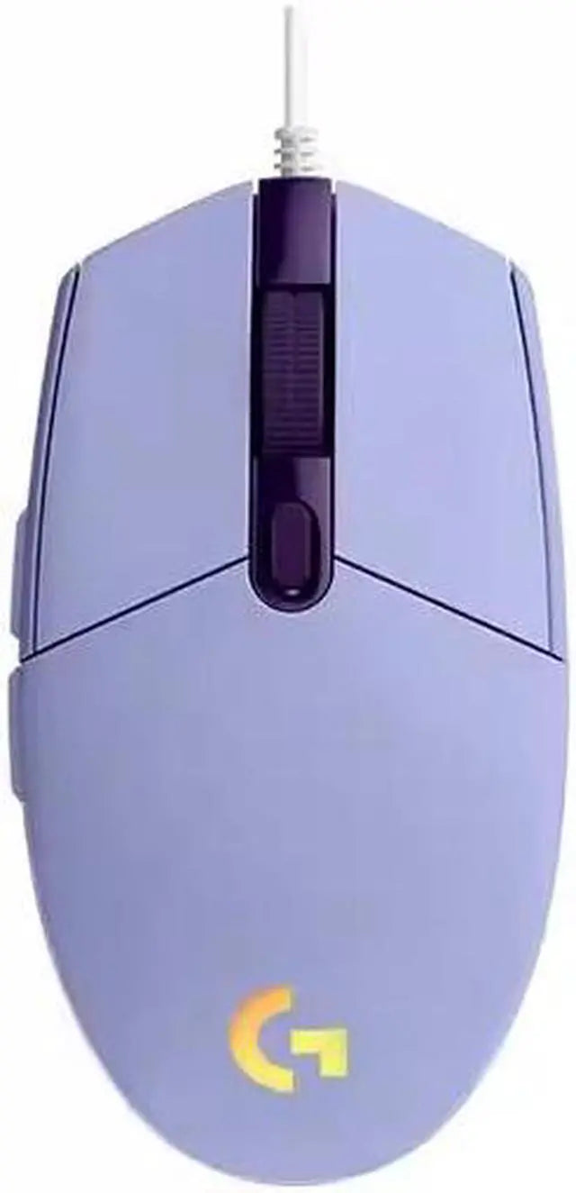 Logitech G102 LIGHTSYNC RGB 6 Button Gaming Mouse - Lilac